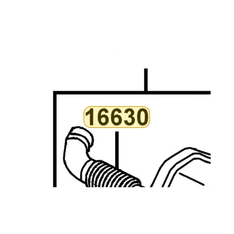 16630-GAR1-E00 DUCT HEAD TRANSFER — diagram cutout