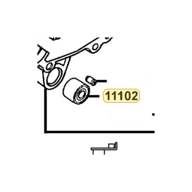 11102-GLW0-004 RUBBER BUSH ENG HANGER — diagram cutout