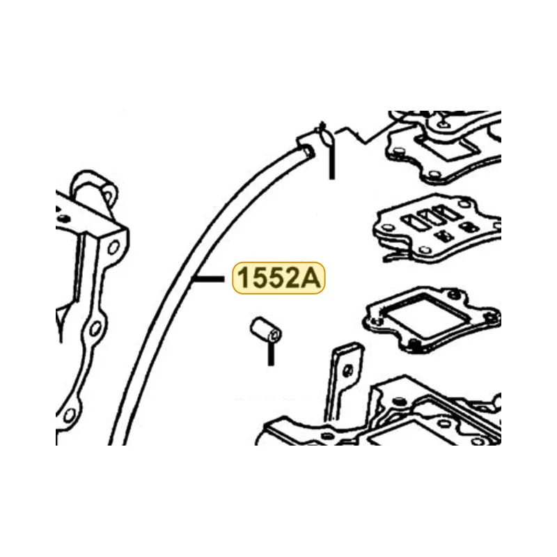 1552A-GAR1-E00 TUBE ASSY OIL PASS — diagram cutout