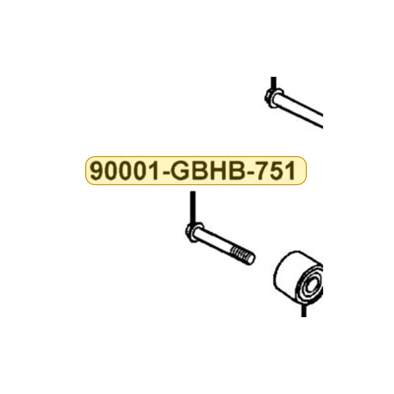 90001-GBHB-751 BOLT FLANGE SHF 6*45 — diagram cutout