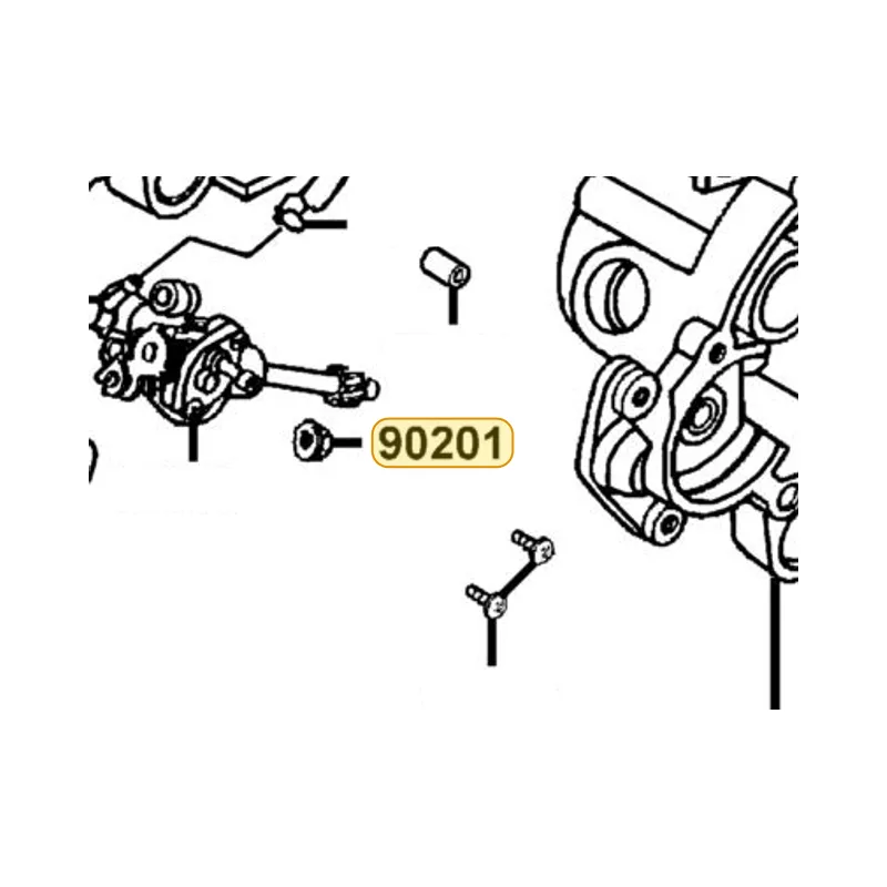 90201-GBR2-001 NUT SPECIAL 6MM(C) — diagram cutout