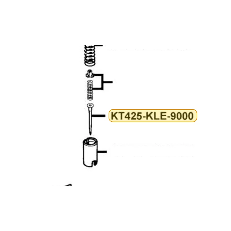 KT425-KLE-9000 JET NEEDLE COMP — diagram cutout