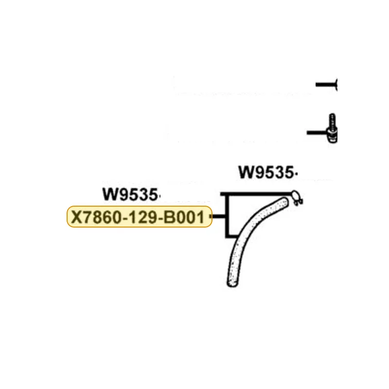X7860-129-B001 TUBE SET — diagram cutout