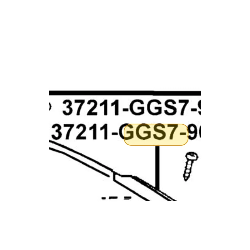 37211-GGS7-900-SA LENS — diagram cutout
