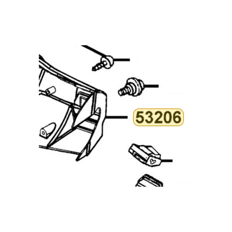 53206-KACA-900-H8R COVER RR HANDLE — diagram cutout