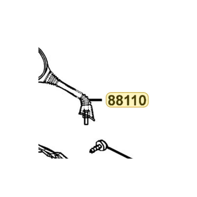 88110-KXCX-E00 MIRROR ASSY R BACK — diagram cutout