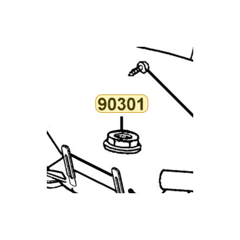 90301-KCAC-900 NUT STRG STEM — diagram cutout