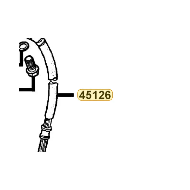 45126-KXCX-E10 HOSE ASSY FR BRK — diagram cutout