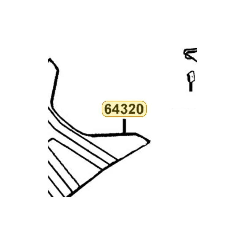 64320-KACA-900-H8R MAT FLOOR — diagram cutout