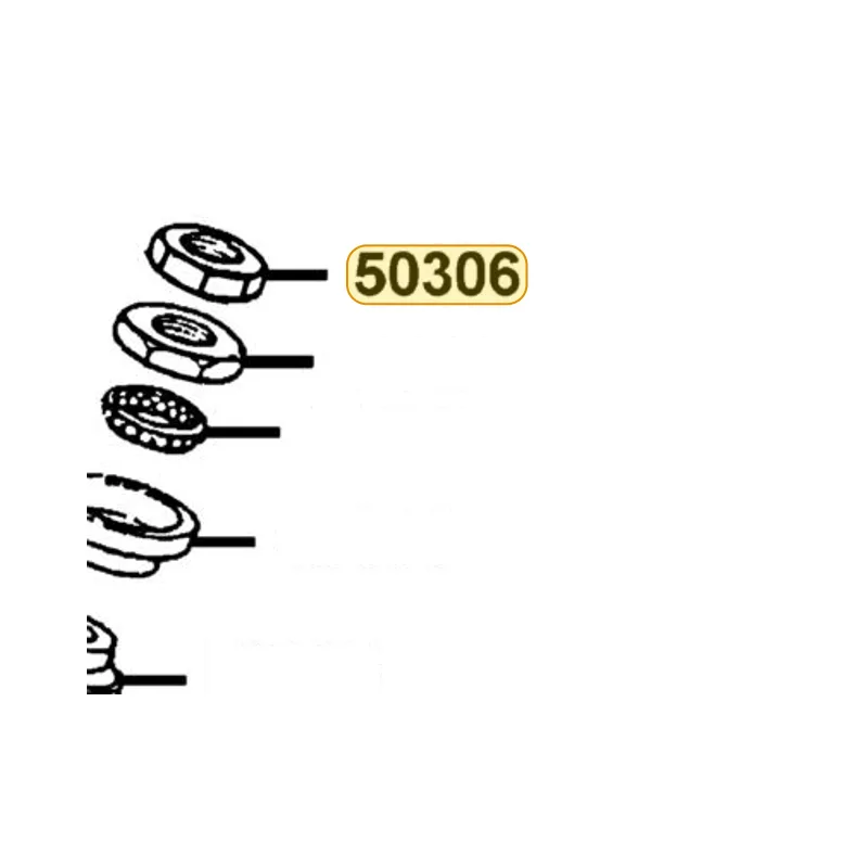 50306-KCAC-900 NUT STRG STEM LOCK — diagram cutout