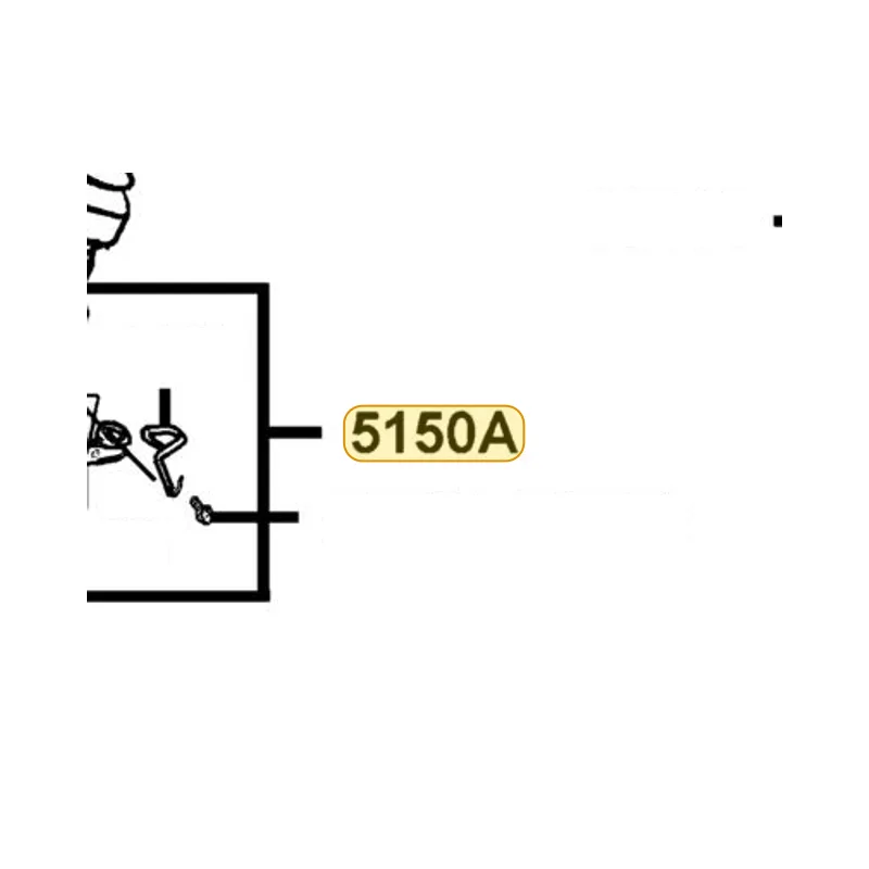 5150A-KXCX-E00-NQA FORK SET L FR — diagram cutout