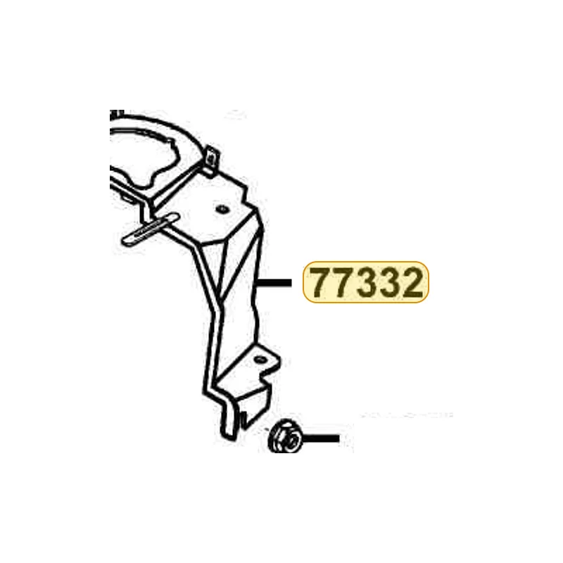 77332-KCP-E000 STAY RR GRIP — diagram cutout