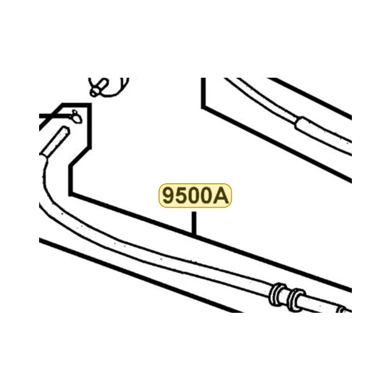 9500A-35435-40 TUBE ASSY FUEL 3.5*435 — diagram cutout