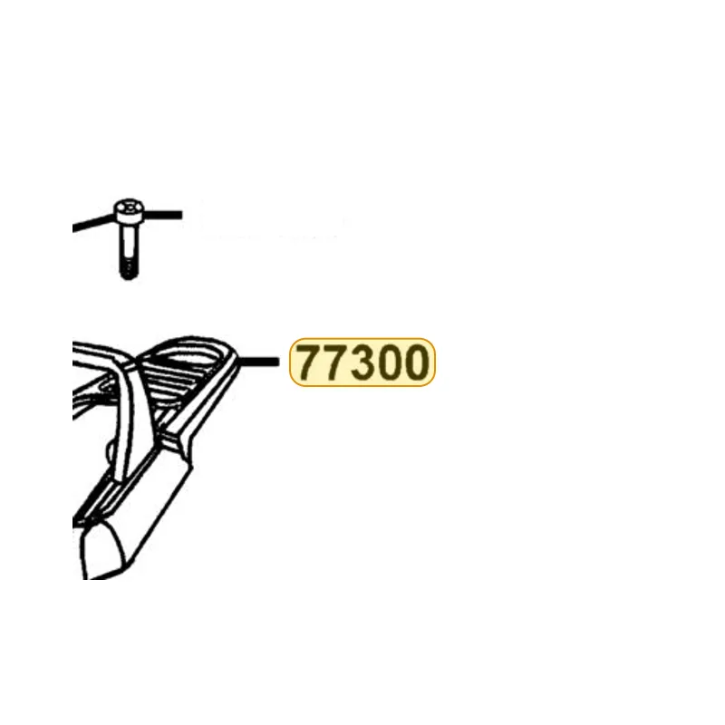 77300-KXCX-900-NJA CARRIER ASSY LUGGAGE (Silver) — diagram cutout