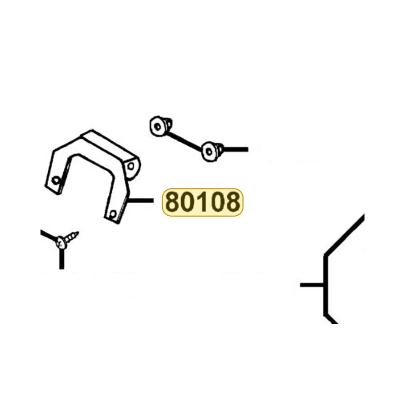 80108-KCAC-900 STAY RR CENTER MOLD — diagram cutout