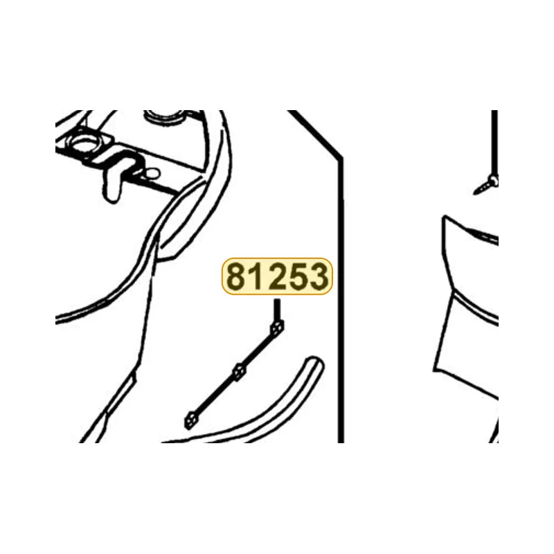 81253-GGS7-001 CLIP SEAL RUBBER — diagram cutout