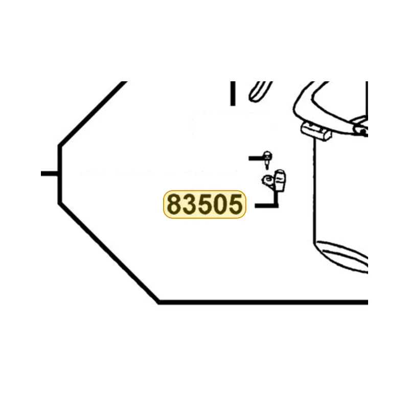 83505-KCAC-900 STAY BODY COVER (2ND) — diagram cutout