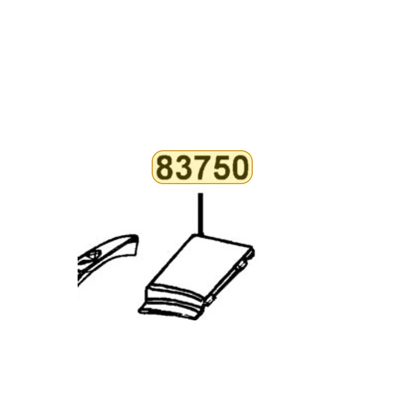 83750-KXCX-900-BMP COVER RR CENTER — diagram cutout