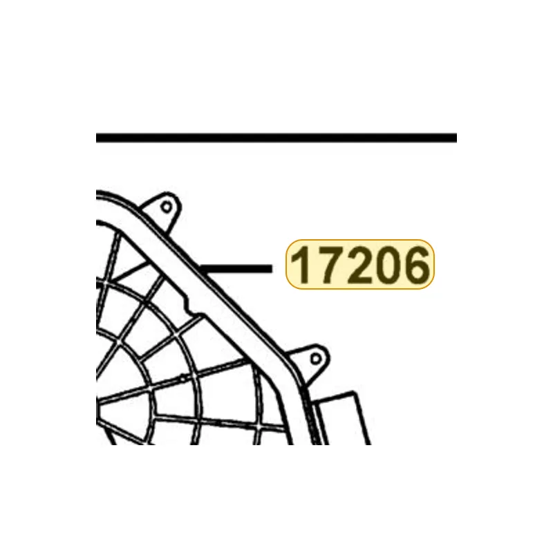 17206-GAR1-931 CASE AIR/C — diagram cutout