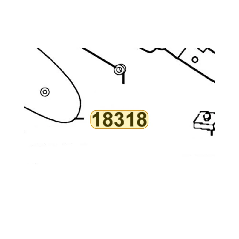 18318-KXCX-900 PROTECTOR MUFFLER — diagram cutout