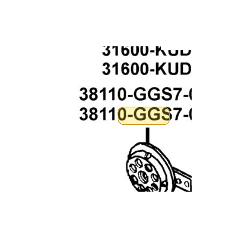 38110-GGS7-00B HORN COMP (D203) — diagram cutout