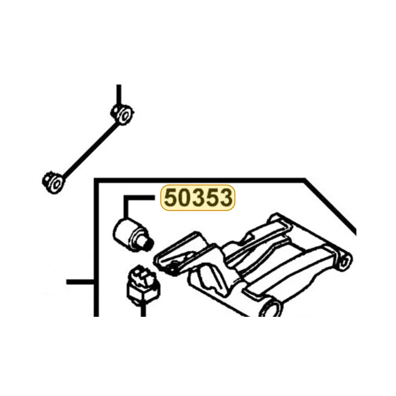 50353-GHE8-001 ENGINE HANGER RUBBER BUSH — diagram cutout