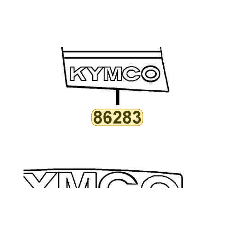 86283-KXCX-E80-T01 STRIPE L FR MOLD — diagram cutout