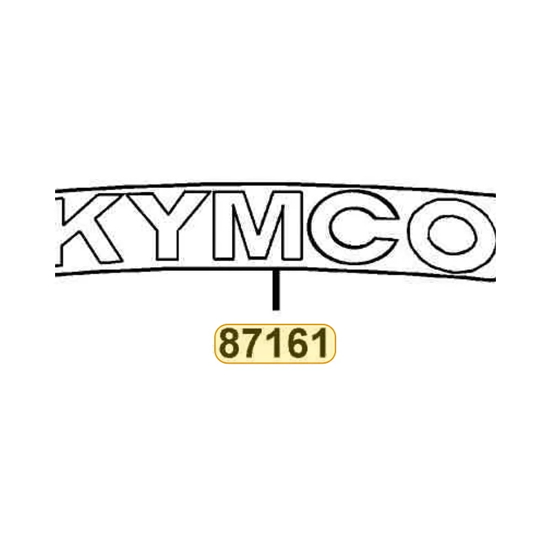87161-KCAC-920-T02 STRIPE KYMCO — diagram cutout