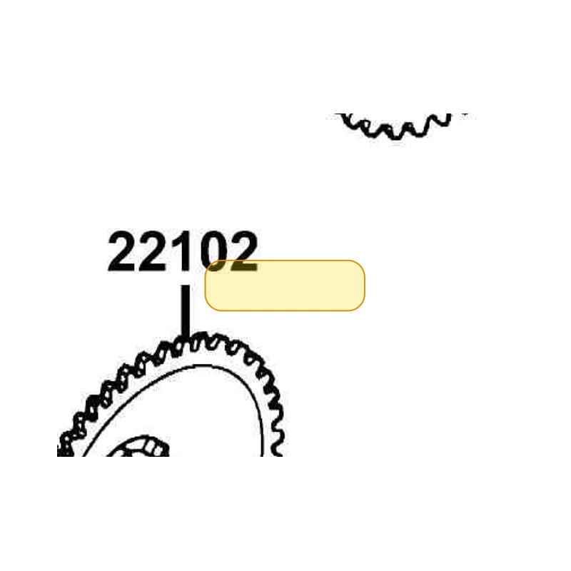 22102-GHAH-E10 FACE DRIVE — diagram cutout