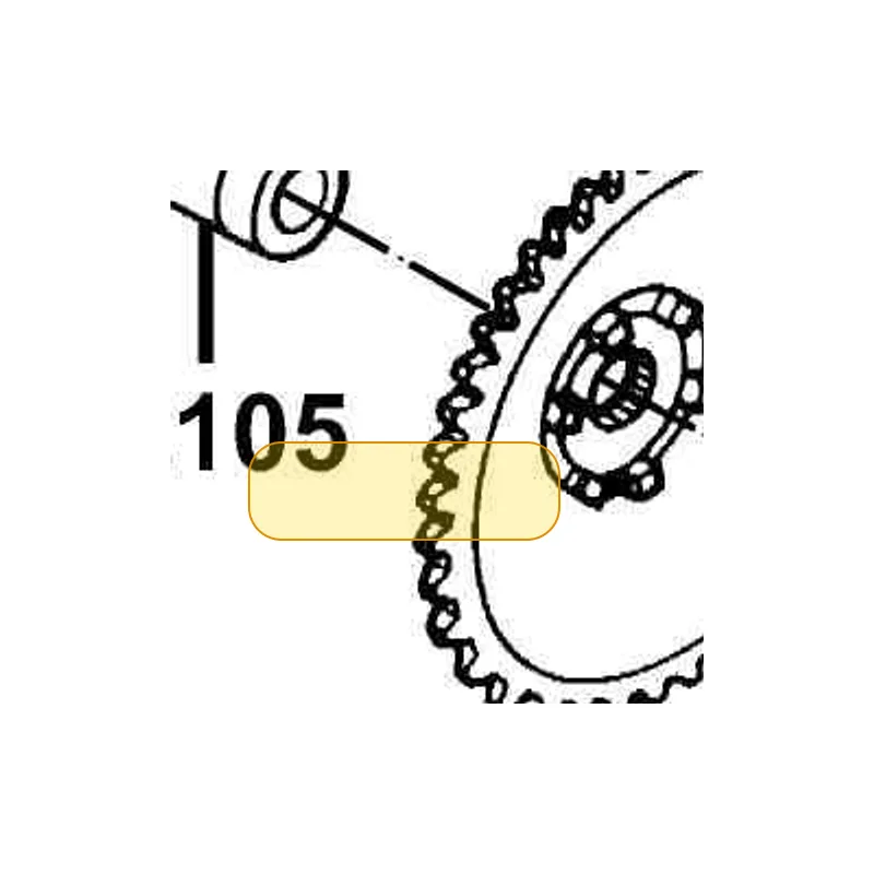 22105-KXCX-W00 BOSS DRIVE FACE — diagram cutout