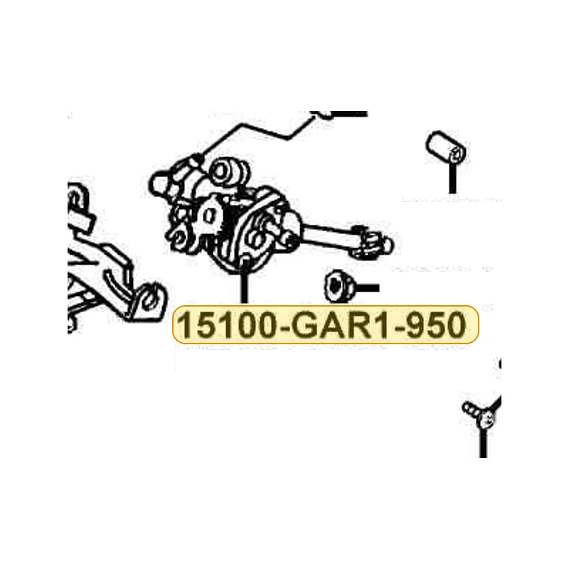 15100-GAR1-950 PUMP ASSY OIL — diagram cutout