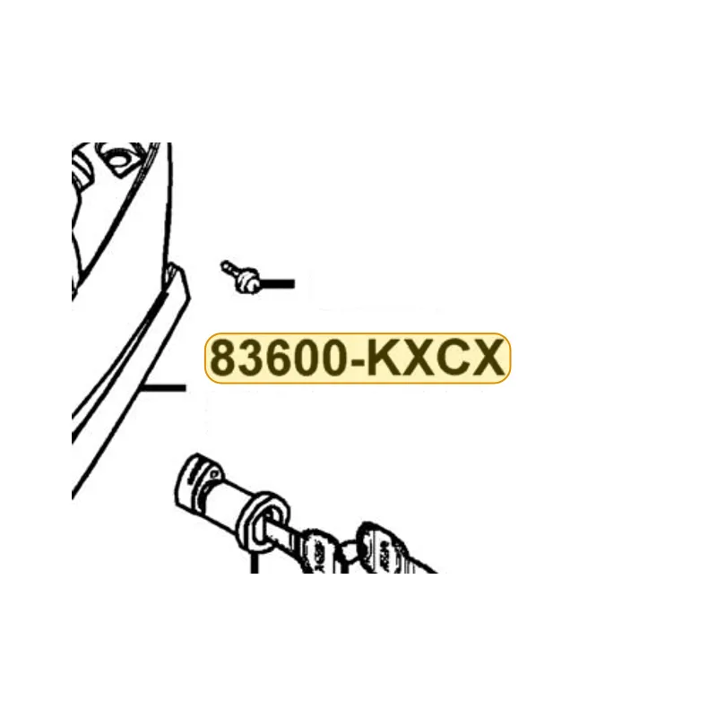 83600-KXCX-305-R8C COVER SET L BODY — diagram cutout
