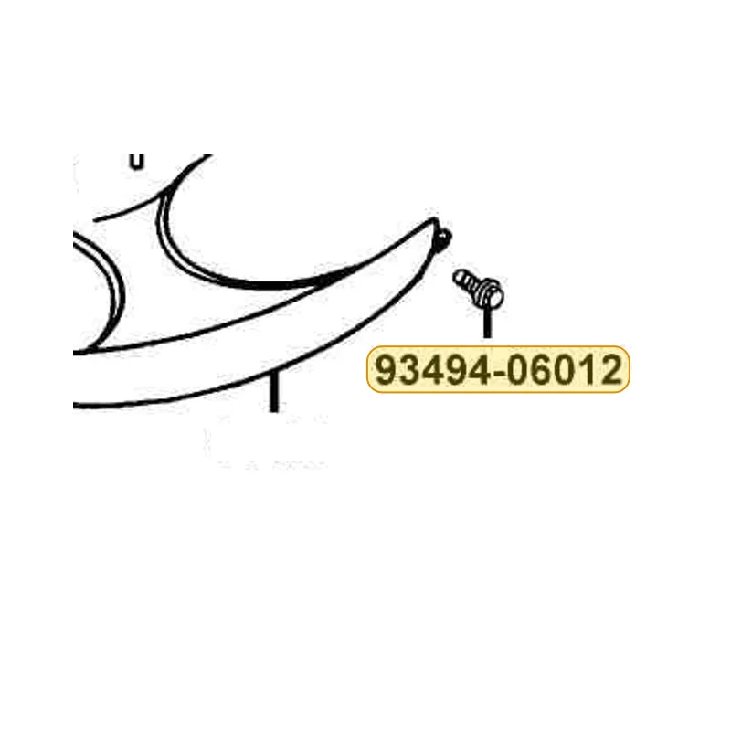 93494-06012-08 BOLT WASHER 6*12 — diagram cutout