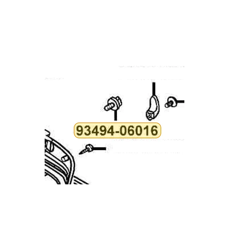 93494-06016-08 BOLT WASHER 6*16 — diagram cutout