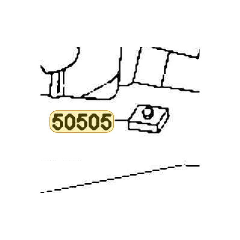 50505-GAR1-711 STOPPER RUBBER STAND — diagram cutout