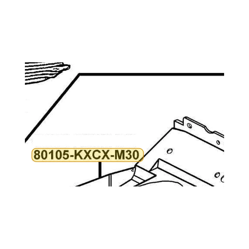 80105-KXCX-M30 FENDER RR — diagram cutout