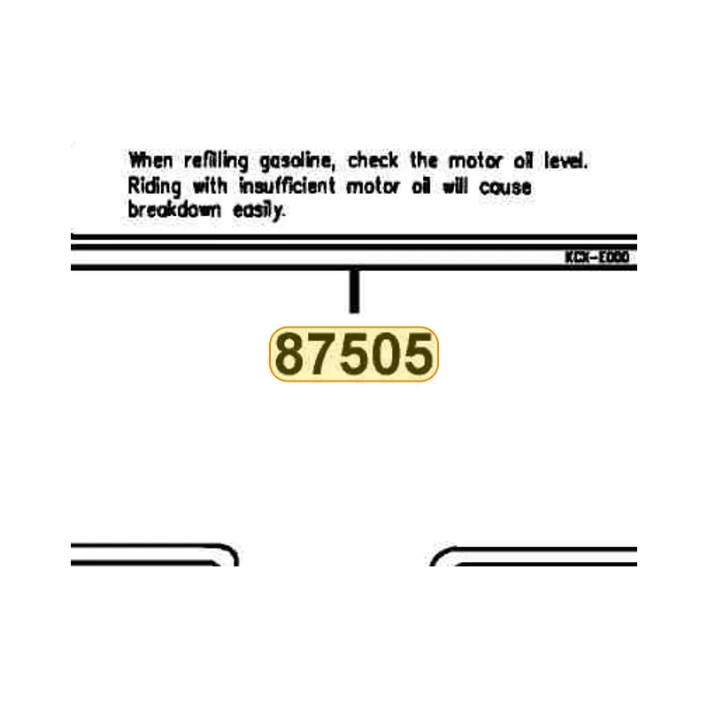 87505-KXCX-E20-T01 LABEL TIRE — diagram cutout