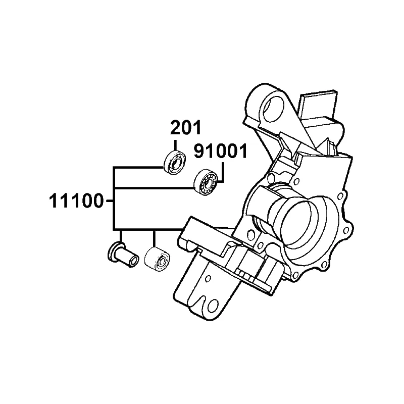 11100-KEB7-C00 CRANK CASE COMP RIGHT — diagram cutout