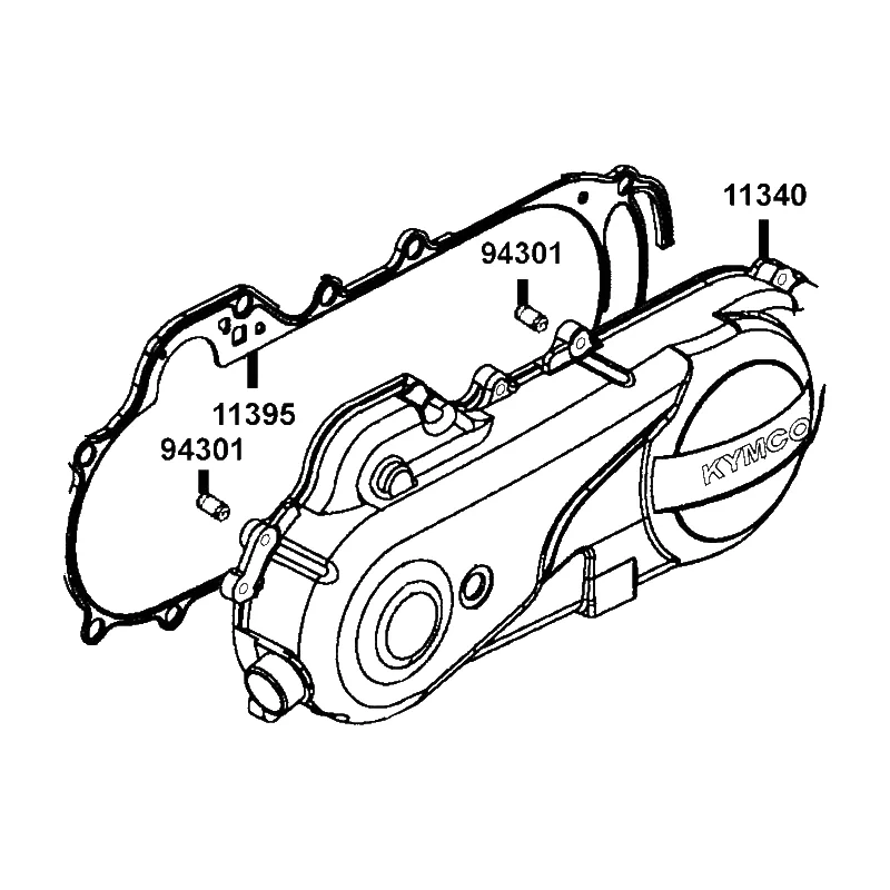 11340-LBD6-C00-NEA COVER COMP L CRANK CASE — diagram cutout