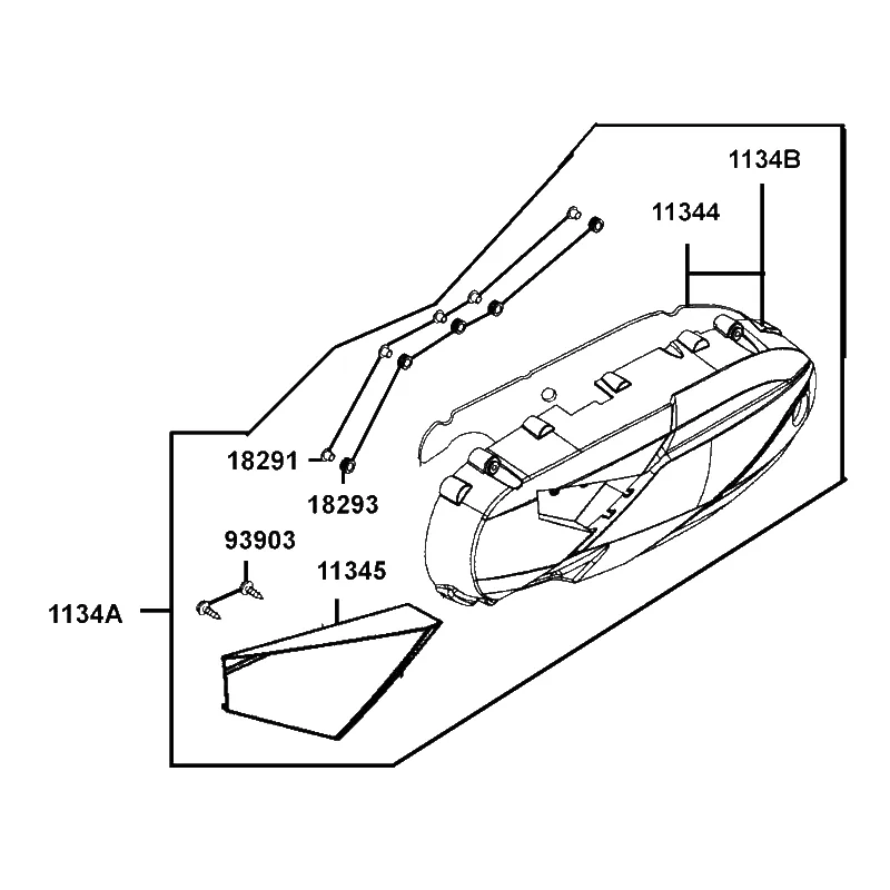 1134A-ACD5-E00-JBP L COVER COVER COMP (Mat Black) — diagram cutout