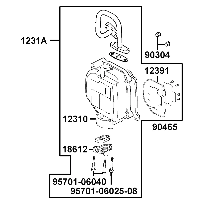 1231A-KUDU-C11 HEAD ASSY CYLINDER — diagram cutout