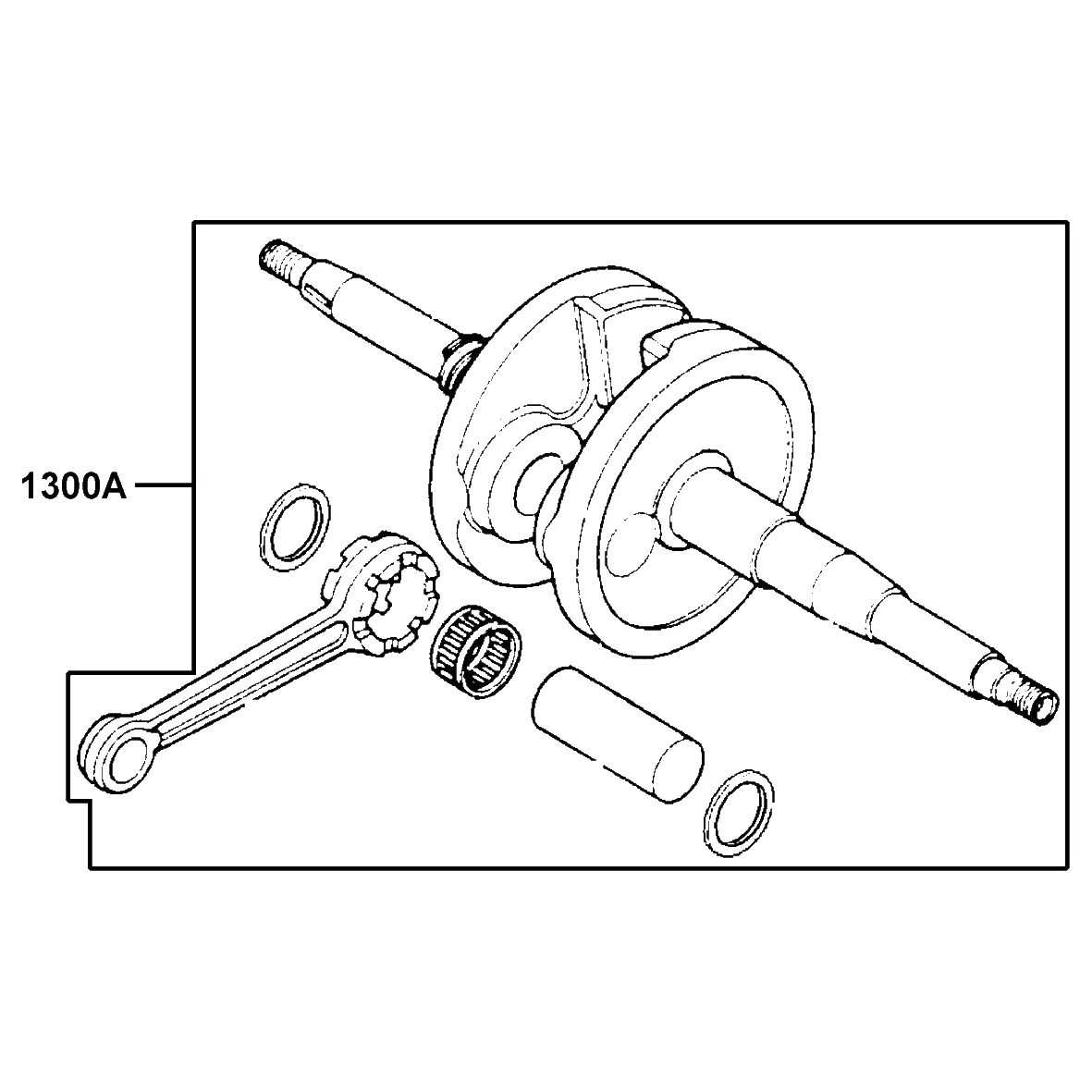 1300A-GKAK-C00 CRANK SHAFT ASSY — diagram cutout
