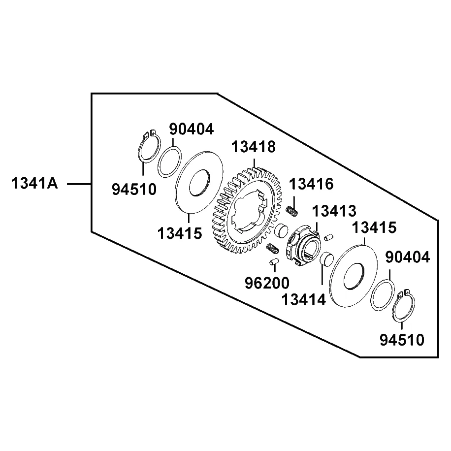 1341A-ALH3-900 GEAR ASSY BALANCER SHAFT — diagram cutout