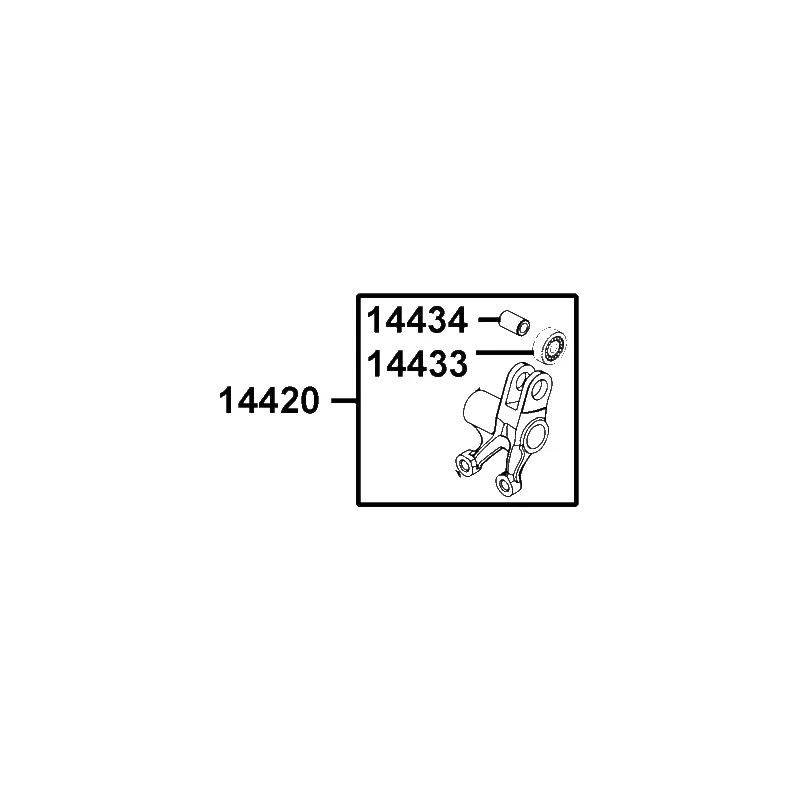 14420-LFE2-900 ARM COMP EXH VALVE ROCKER — diagram cutout