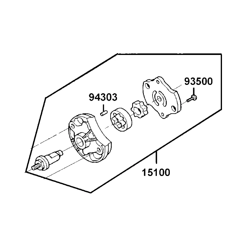 15100-LBE8-900 PUMP ASSY OIL — diagram cutout