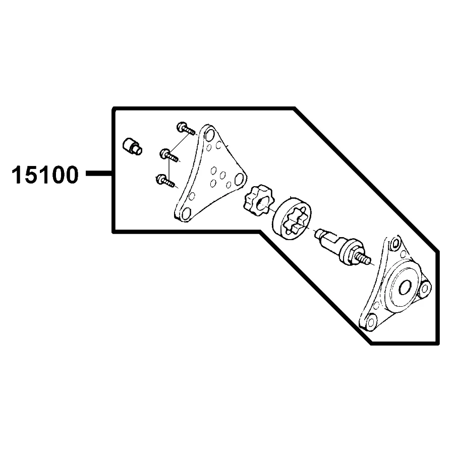 15100-LDC5-C00 PUMP ASSY OIL — diagram cutout