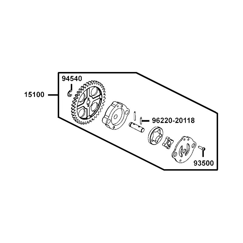 15100-LEA2-900 PUMP ASSY OIL — diagram cutout