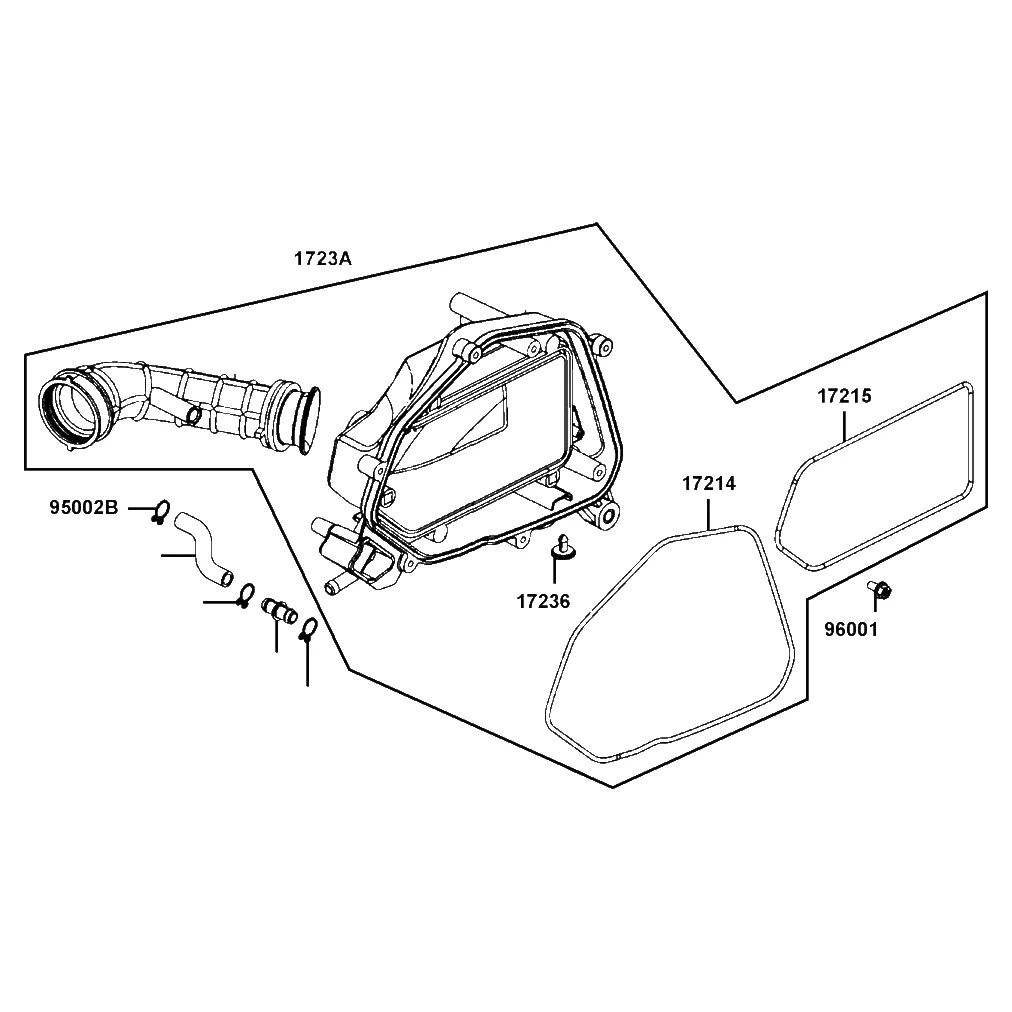 1723A-LEA2-900 CASE ASSY.. AIR/C — diagram cutout