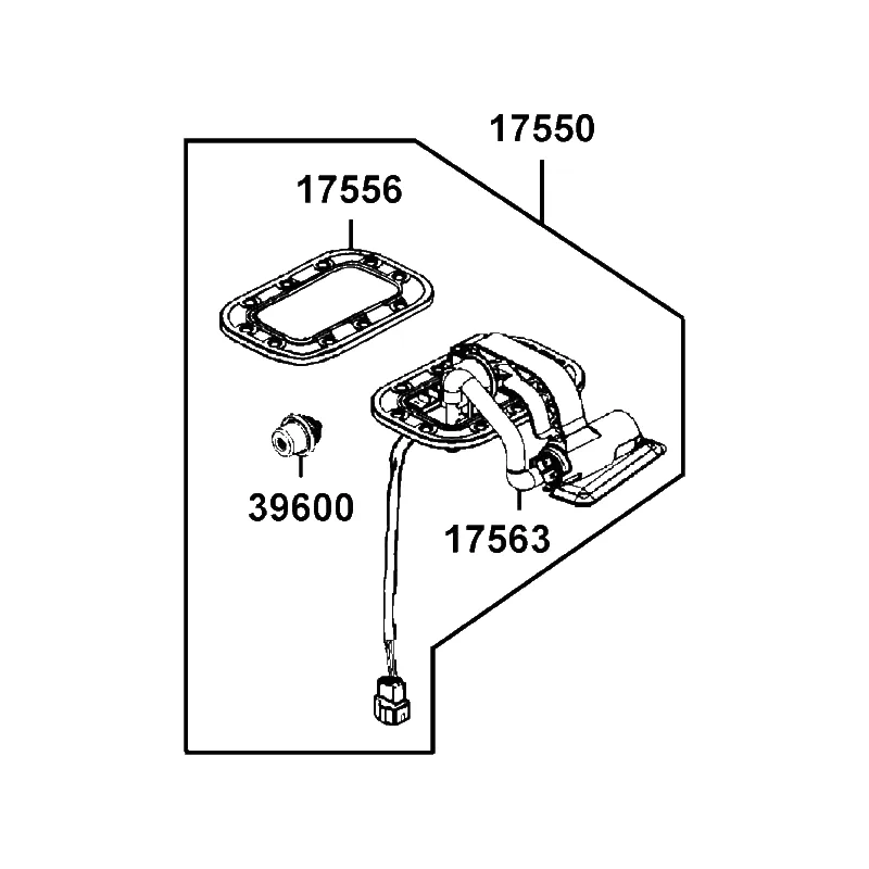 17550-ALH3-900 PUMP ASSY FUEL — diagram cutout