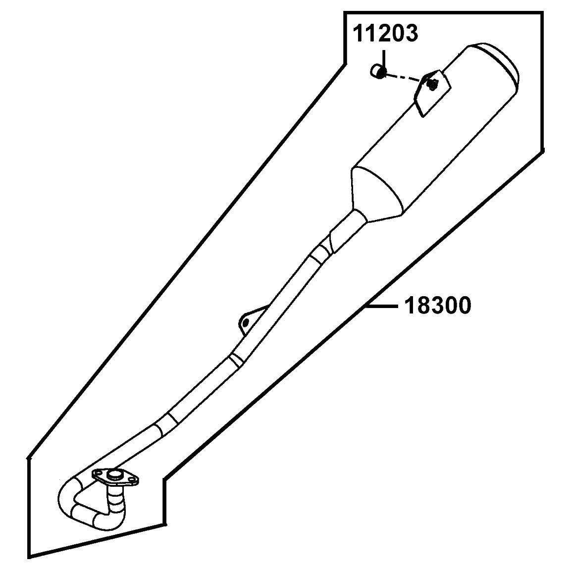 18300-PVA2-800 MUFFLER COMP EXHAUST — diagram cutout